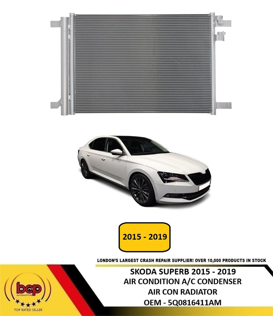 SKODA SUPERB 2015 - 2019 AIR CONDITION CONDENSER AIR CON A/C RADIATOR NEW