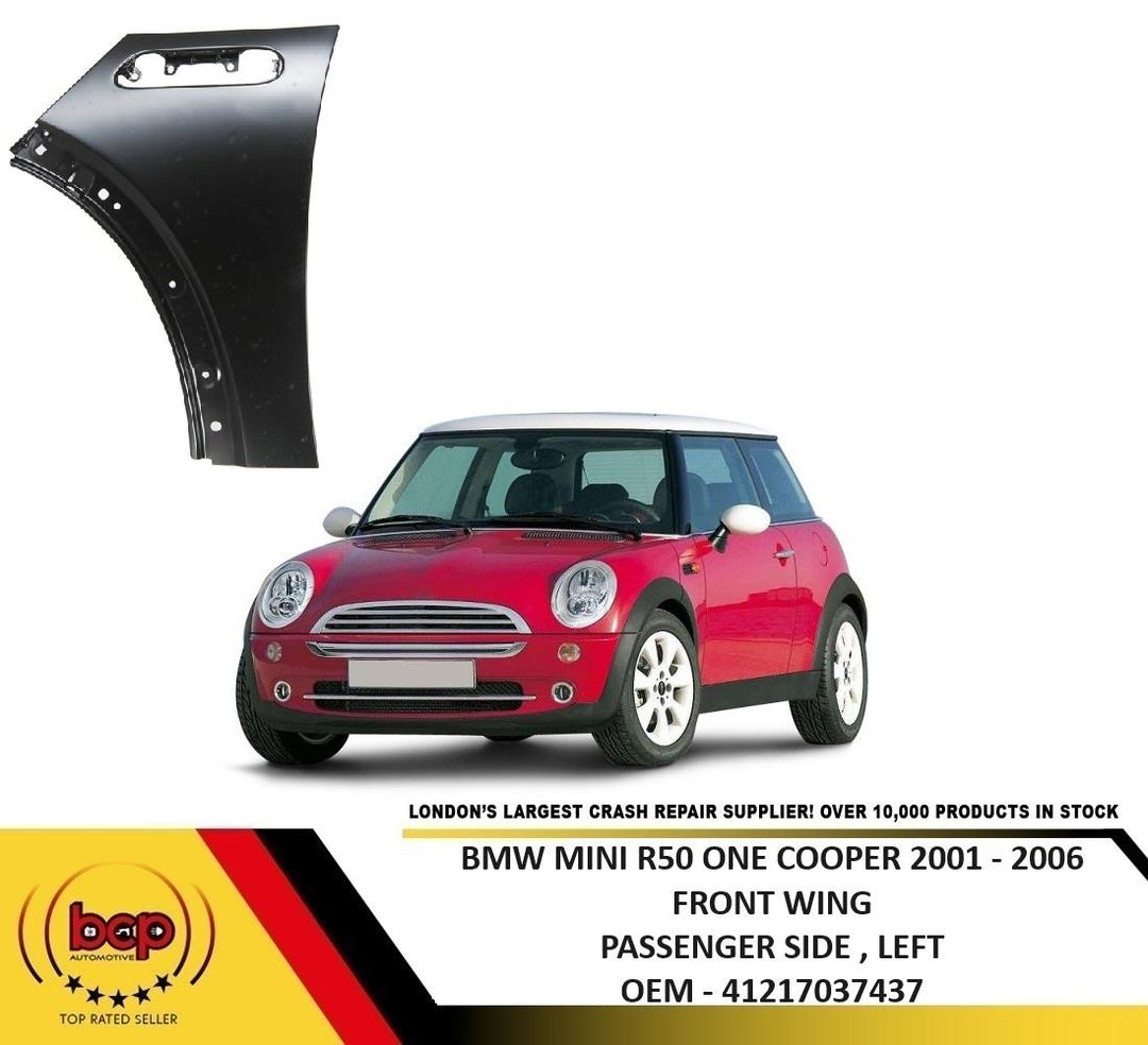 BMW MINI R50 ONE COOPER S 2001- 2006 FRONT WING LEFT PASSENGER SIDE FENDER PANEL