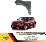 RANGE ROVER EVOQUE FRONT WING FENDER PANEL LEFT PASSENGER 2011 - 2019 BJ3216006A