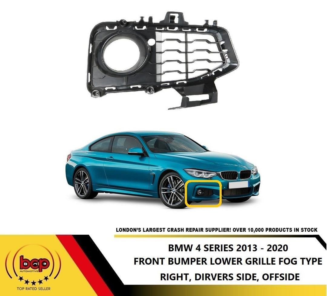 BMW 4 SERIES 2014 - 2020 M SPORT FRONT BUMPER FOG GRILLE RIGHT DRIVERS SIDE