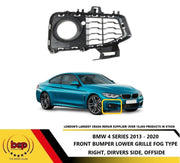 BMW 4 SERIES 2014 - 2020 M SPORT FRONT BUMPER FOG GRILLE RIGHT DRIVERS SIDE