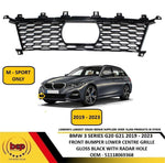 Load image into Gallery viewer, BMW 3 SERIES M SPORT G20 G21 2019–2023 FRONT LOWER GRILLE WITH RADAR HOLE BLACK
