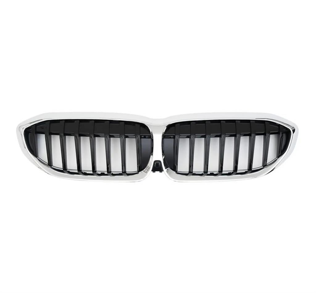 BMW 3 SERIES G21 M SPORT 2019 – 2023 FRONT GRILLE CHROME WITH BLACK SLATS NEW