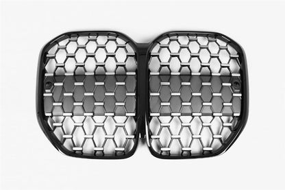 BMW 4 SERIES G22 G23 G26 2020 ON MAIN KIDNEY GRILLE BLACK & CHROME WITH PDC HOLE