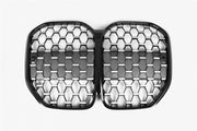 BMW 4 SERIES G22 G23 G26 2020 ON MAIN KIDNEY GRILLE BLACK & CHROME WITH PDC HOLE