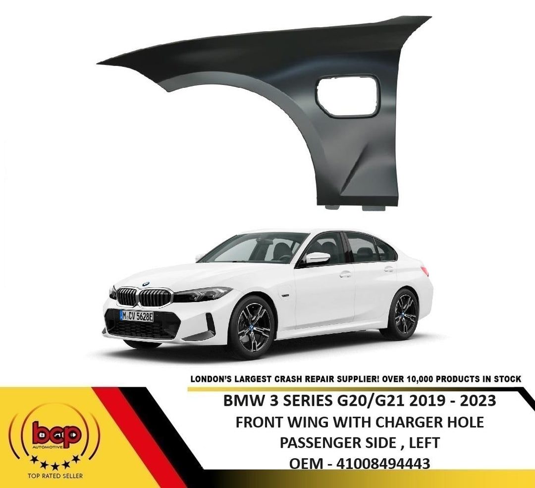 BMW 3 SERIES G20 G21 2019 – 2023 FRONT WING WITH EV HOLE PASSENGER LEFT STEEL