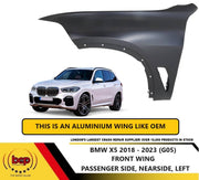 BMW X5 2018 – 2023 G05 FRONT WING PASSENGER SIDE FENDER PANEL LEFT ALUMINIUM