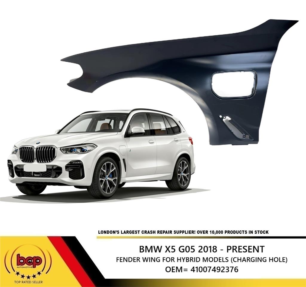 BMW X5 2018 ON G05 PLUG IN HYBRID FRONT WING PASSENGER SIDE LEFT ALUMINIUM