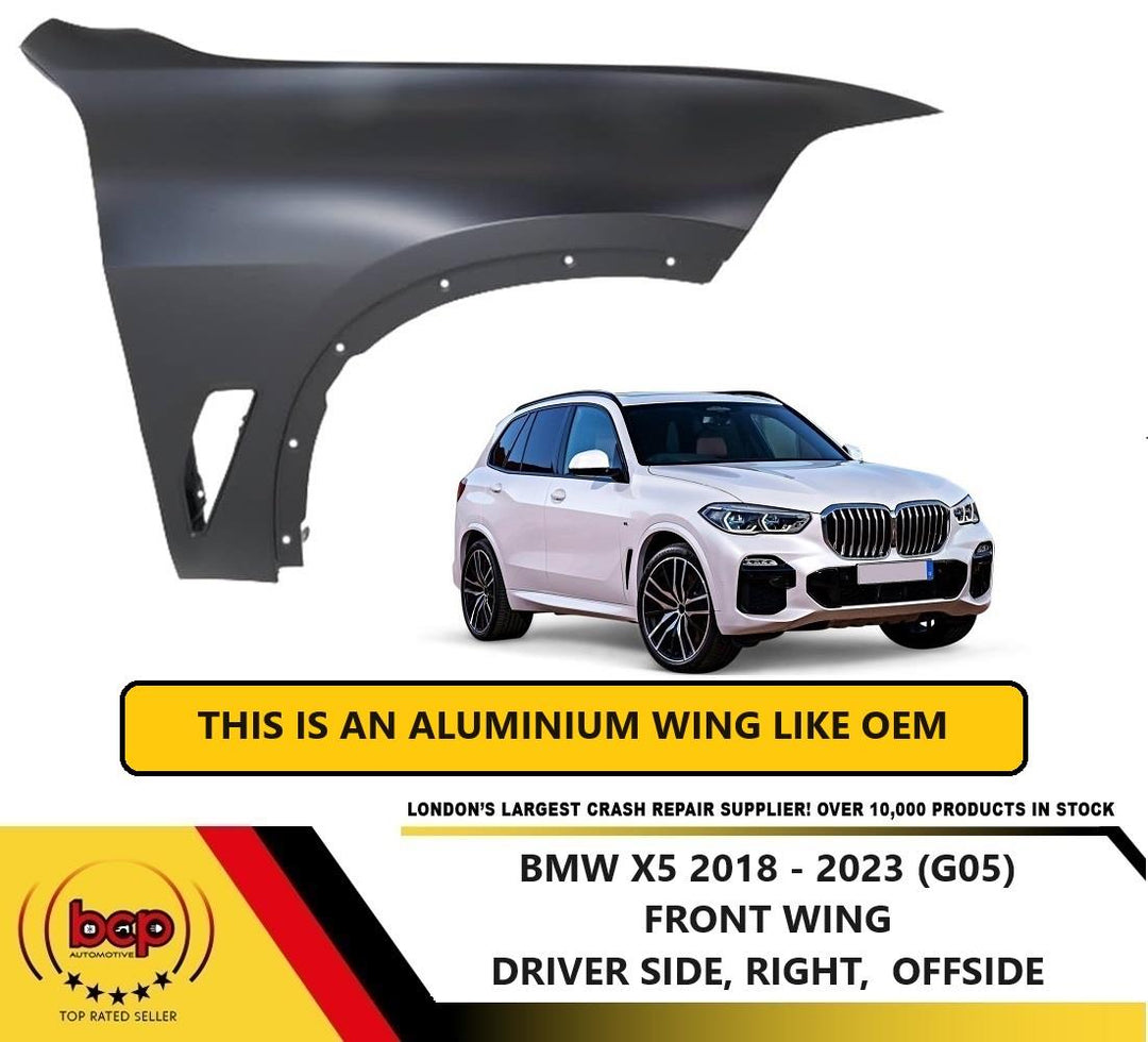 BMW X5 2018 – 2023 G05 FRONT WING DRIVERS SIDE FENDER PANEL RIGHT ALUMINIUM