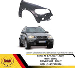Load image into Gallery viewer, BMW X5 E70 2007 – 2010 FRONT WING WITH HEADLIGHT WASH RIGHT DRIVERS 51657178396
