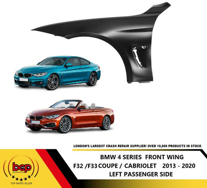BMW 4 SERIES GRANDE COUPE f36 2013 - 2017 FRONT WING LEFT PASSENGERS SIDE PRIM
