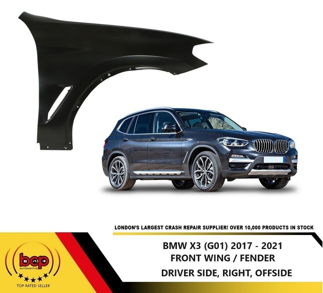 BMW X3 2017 - 2021 FRONT WING FENDER RIGHT OFFSIDE DRIVERS SIDE PANEL