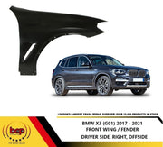 BMW X3 2017 - 2021 FRONT WING FENDER RIGHT OFFSIDE DRIVERS SIDE PANEL