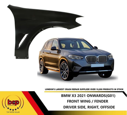 BMW X3 2021 ONWARDS FRONT WING FENDER RIGHT OFFSIDE DRIVERS SIDE PANEL
