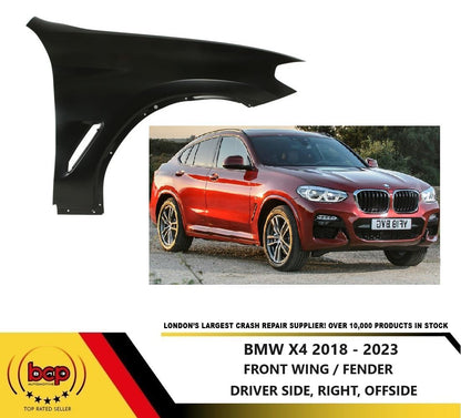 BMW X4 2018 - 2023 FRONT WING FENDER RIGHT OFFSIDE DRIVERS SIDE PANEL