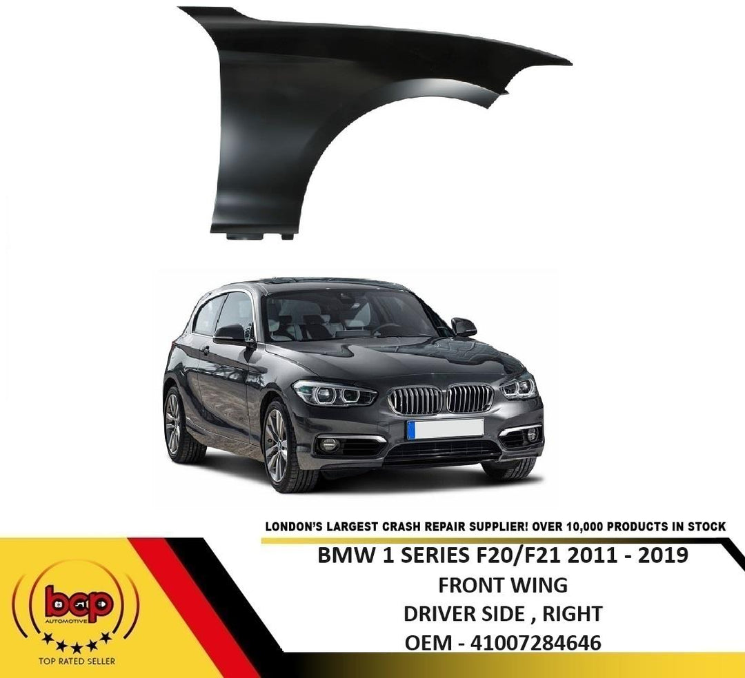 BMW 1 SERIES F20 2011 - 2019 FRONT WING PRIMED RIGHT DRIVER SIDE NEW
