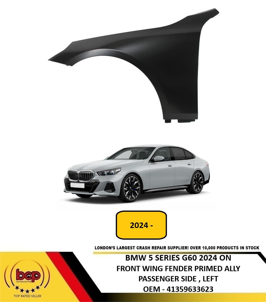 BMW 5 SERIES G60 2024 ON FRONT WING PANEL ALUMINIUM  PASSENGER LEFT 41359633623