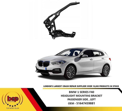 BMW 1 SERIES F40 2019 ONWARDS HEADLIGHT MOUNTING BRACKET HOLDER PANEL LEFT