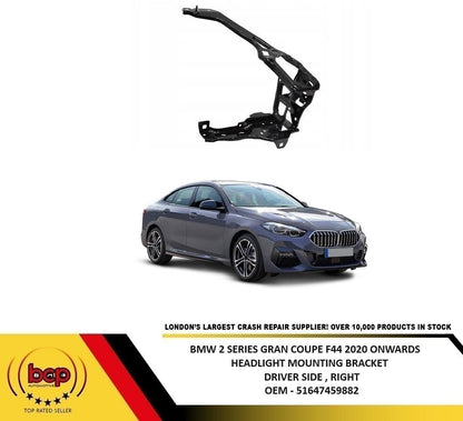 BMW 2 SERIES GRAN COUPE F44 2020 ONWARDS HEADLIGHT MOUNTING BRACKET HOLDER RIGHT
