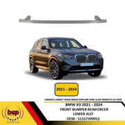 BMW X3 G01 2021 - 2024 FRONT BUMPER REINFORCER LOWER ALUMINIUM IMPACT CRASH BAR
