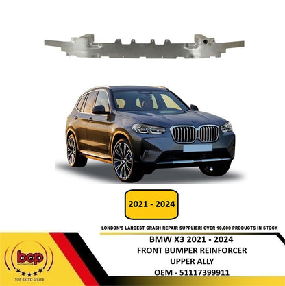 BMW X3 G01 2021 - 2024 FRONT BUMPER REINFORCER UPPER ALUMINIUM IMPACT CRASH BAR