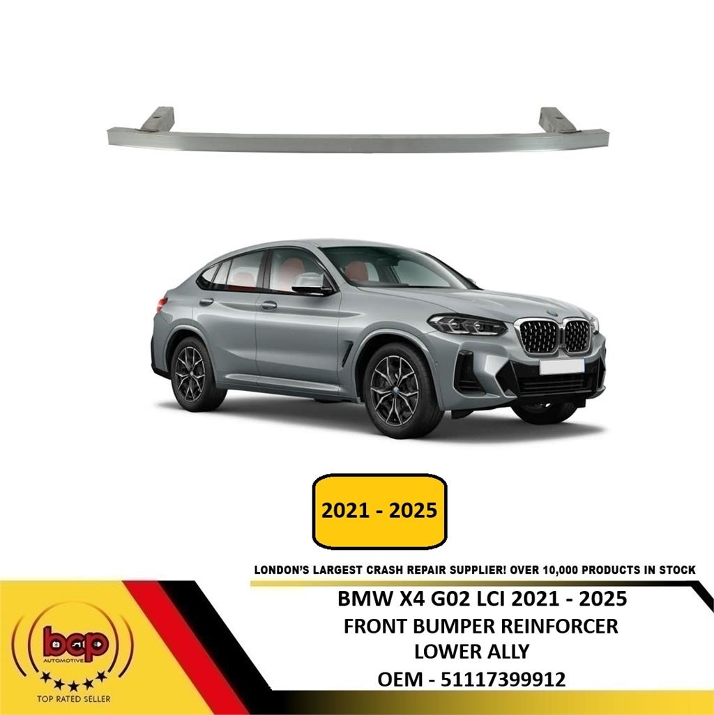 BMW X4 G02 2021 - 2025 FRONT BUMPER REINFORCER LOWER ALUMINIUM IMPACT CRASH BAR