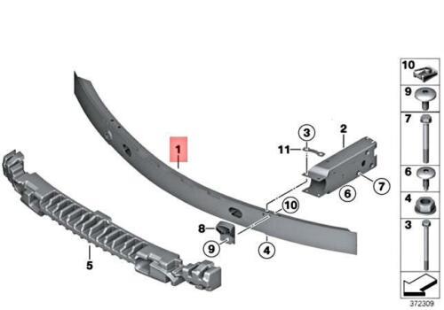 BMW X3 F25 2014 - 2017 FRONT BUMPER REINFORCEMENT BAR CRASH CARRIER IMPACT BEAM