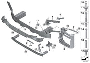BMW X5 G05 2018 - 2023 FRONT BUMPER REINFORCER IMPACT CRASH BAR ALUMINIUM NEW