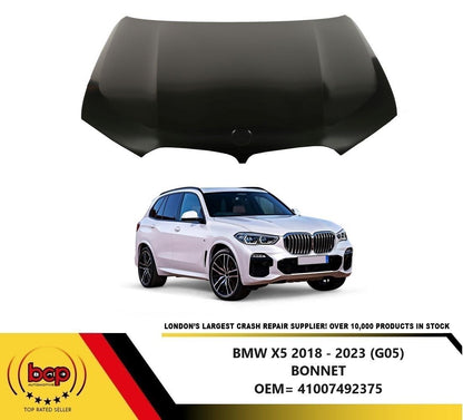 BMW X5 2018 – 2023 BONNET G05  HOOD PANEL DELIVERED TO YOUR DOOR 41007492375