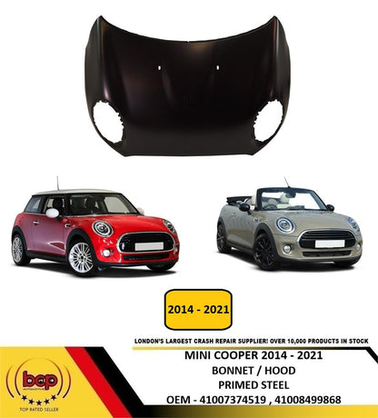 MINI 2013 - 2021 BONNET MINI ONE COOPER INSURANCE APPROVED 5DOOR 3 DOOR