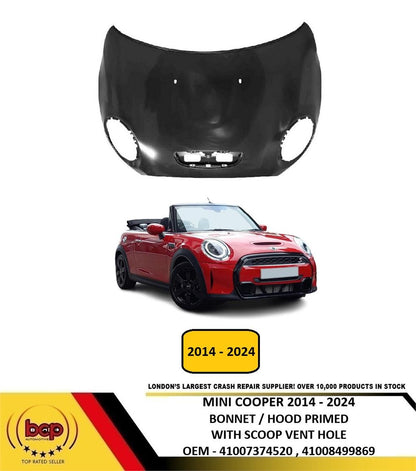 MINI 2014 - 2024 BONNET HOOD F55 TURBO MODELS WITH VENT HOLE 41008499869
