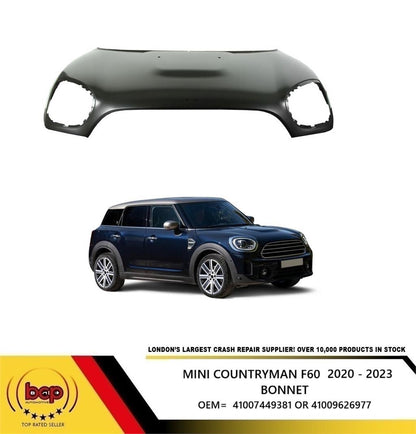 MINI COUNTRYMAN 2020 - 2023 BONNET NEW DELIVERED TO YOUR DOOR F60 41009626977