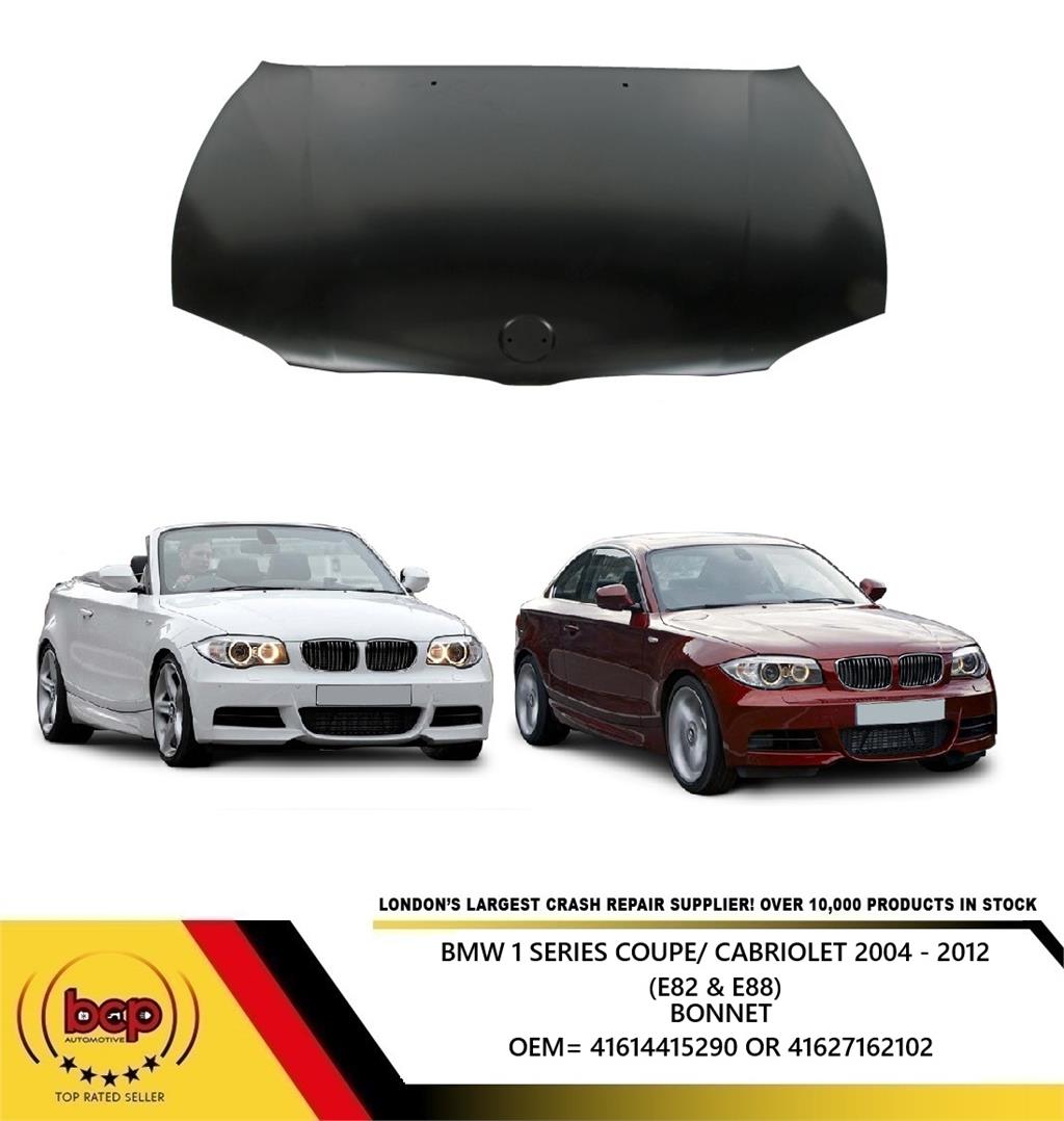 BMW 1 SERIES E82 E88 2004 - 2011 BONNET COUPE CARBIOLET FIT M SPORT OEM QUALITY