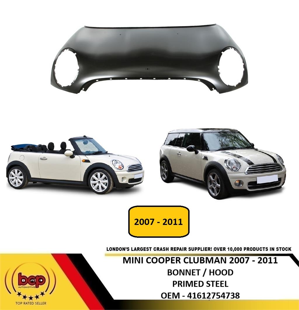 BMW MINI 2006 - 2010 BONNET BRAND NEW R56 R57 41612754738