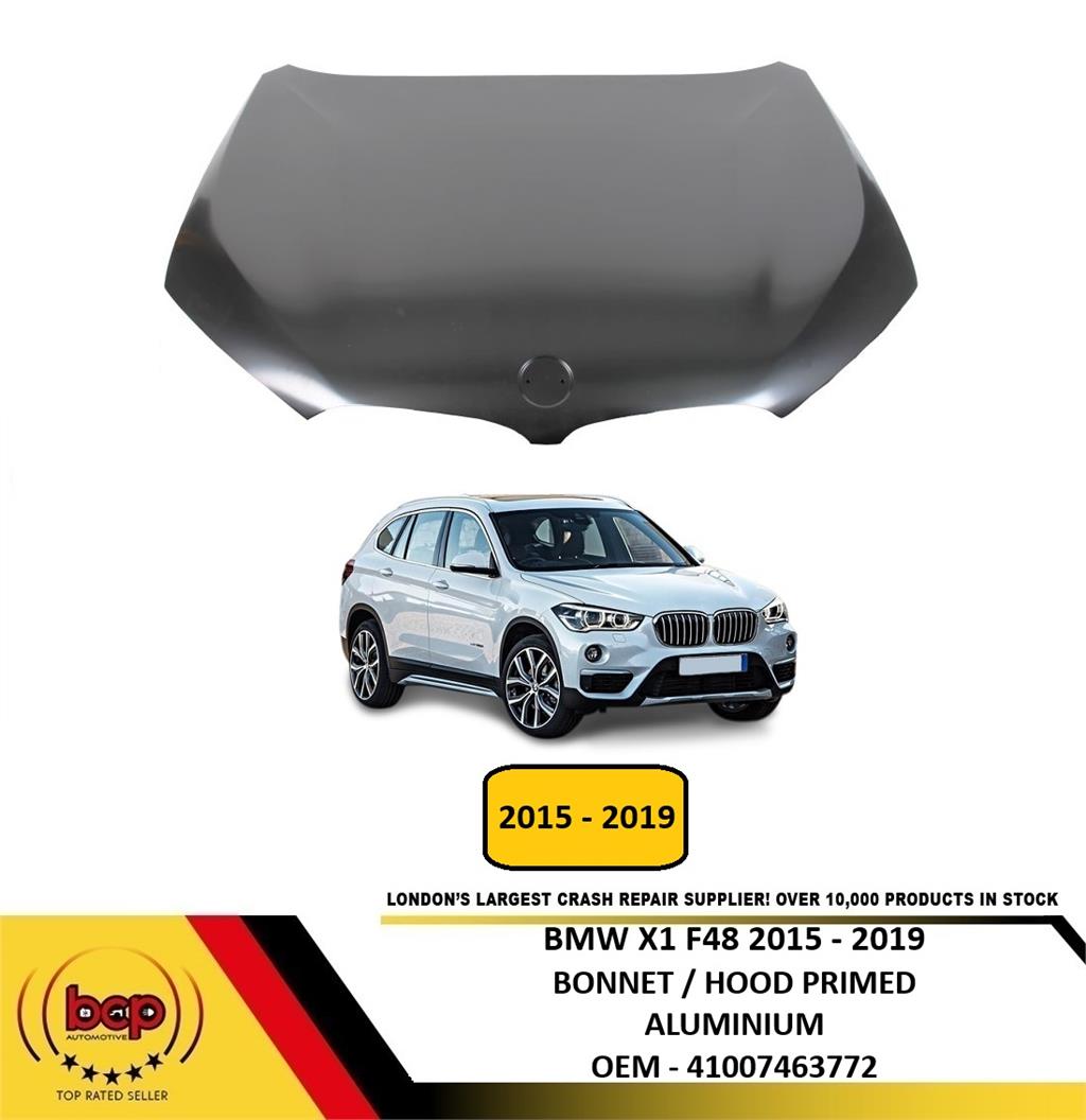 BMW X1 F48 2015 – 2019 BONNET HOOD PANEL PRIMED ALUMINIUM NEW  OEM 41007463772
