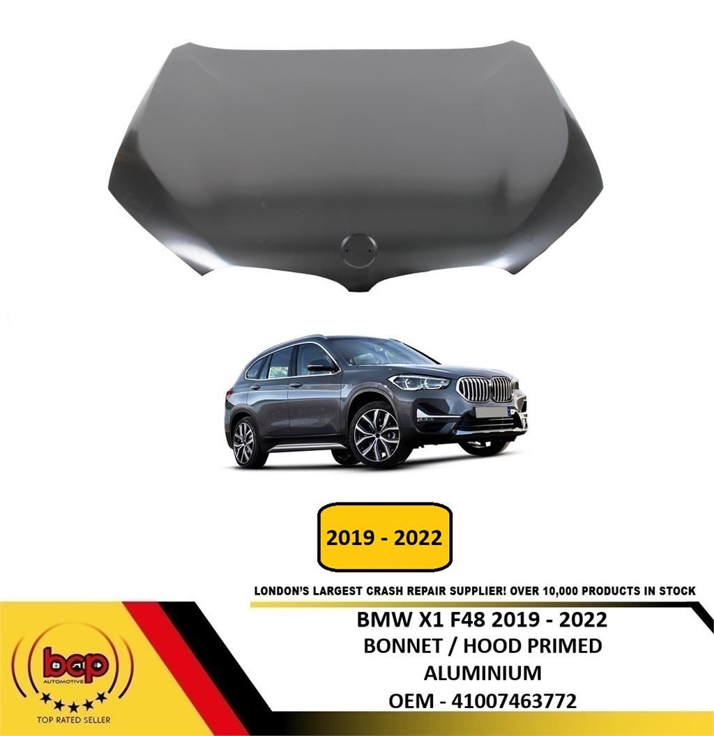 BMW X1 F48 2019 - 2022 BONNET HOOD PANEL PRIMED ALUMINIUM NEW  OEM 41007463772