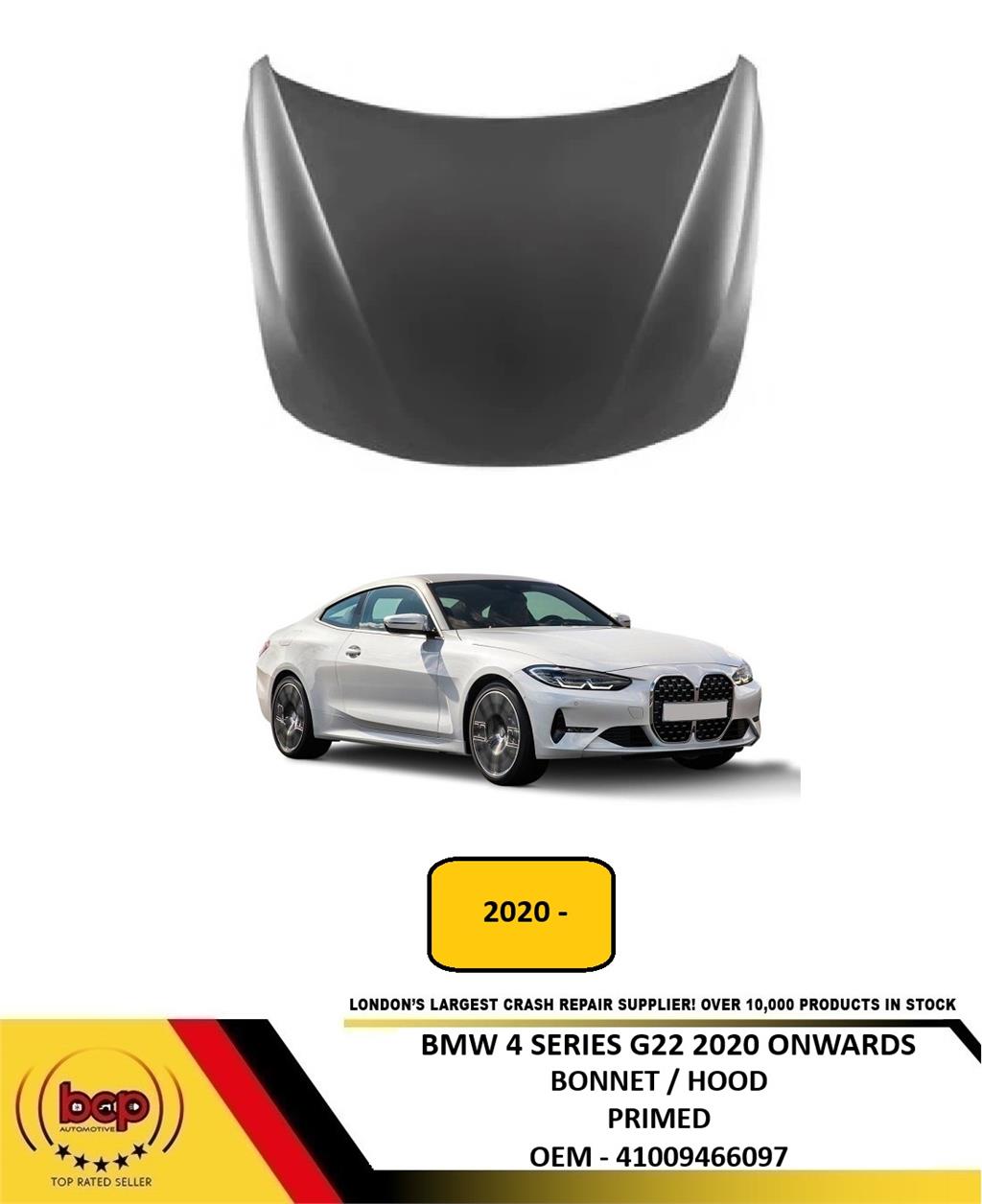 BMW 4 SERIES COUPE G22 2020 ONWARDS BONNET HOOD PRIMED 41009466097