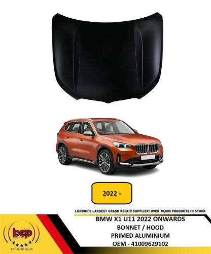 BMW X1 U11 2022 ONWARDS BONNET ENGINE HOOD PRIMED ALUMINIUM NEW 41009629102