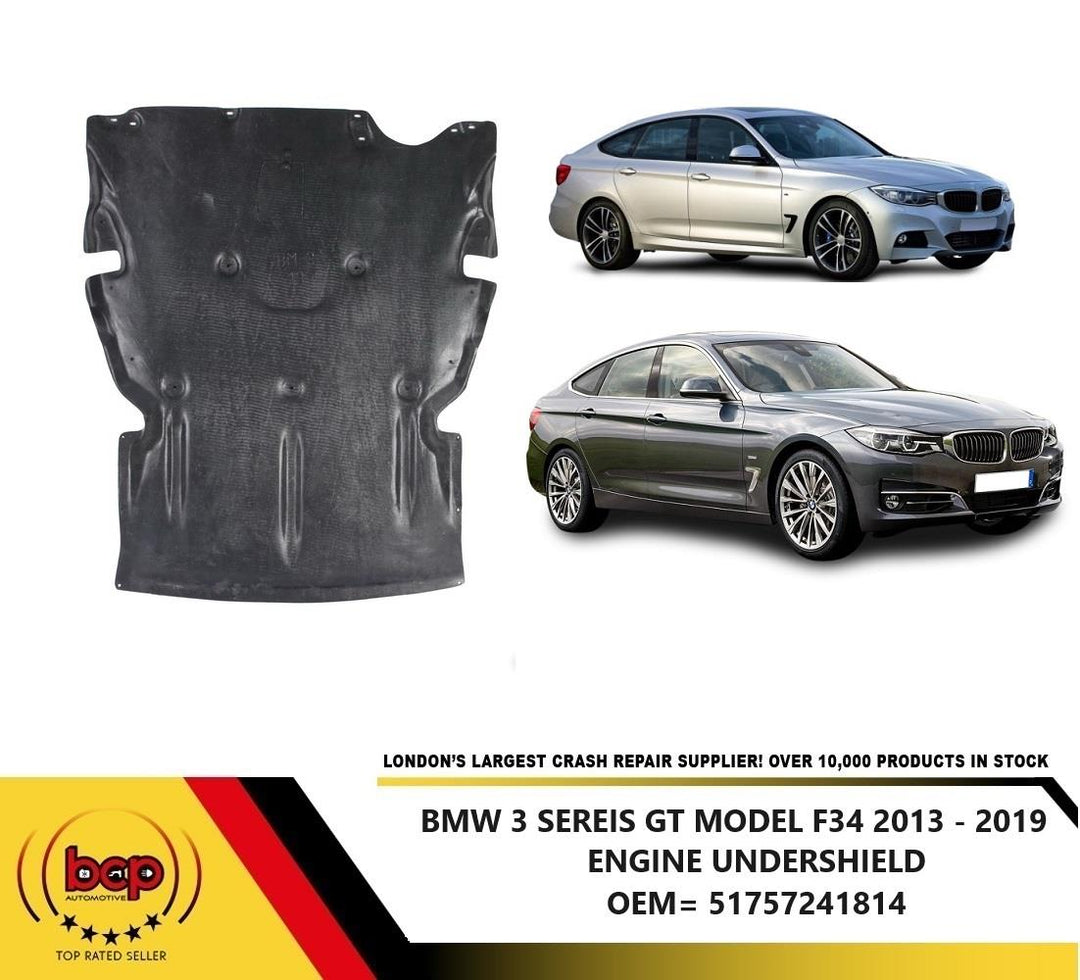 BMW 3 SERIES GT F34 2013 – 2019  ENGINE UNDERTRAY COVER RUST SHEILD HATCHBACK