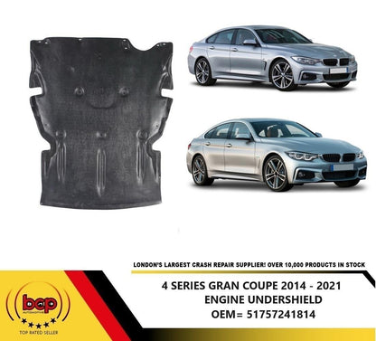 BMW 4 SERIES GRAN COUPE F36 2014 – 2021 ENGINE UNDERTRAY COVER UNDERBONNET SCREEN
