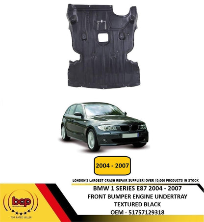 BMW 1 SERIES E87 2004–2007 FRONT BUMPER ENGINE UNDERTRAY UNDERCOVER GUARD SHEILD