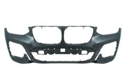 BMW X3 G01 2017 - 2021 FRONT BUMPER PRIMED WITH 2 PARKING SENSOR HOLES M SPORT