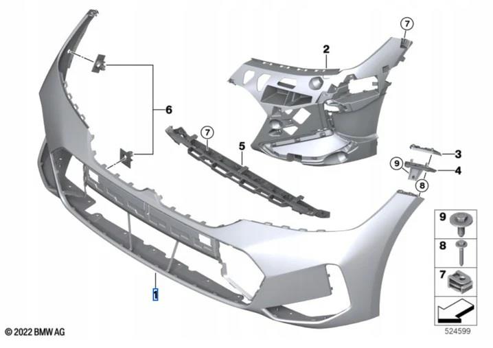 BMW 3 SERIES G20 G21 2022 ON FRONT BUMPER PRIMED WITH 2 PDC HOLES M SPORT ONLY
