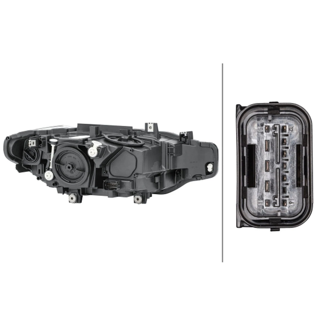 BMW 3 SERIES F30 F31 2015 - 2019 HALOGEN HEADLIGHT LED DRL DRIVER RIGHT HELLA