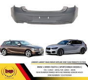 BMW 1 SERIES F20 F21 2011 - 2015 REAR BUMPER PRIMED SPORT URBAN MODELS NO PDC