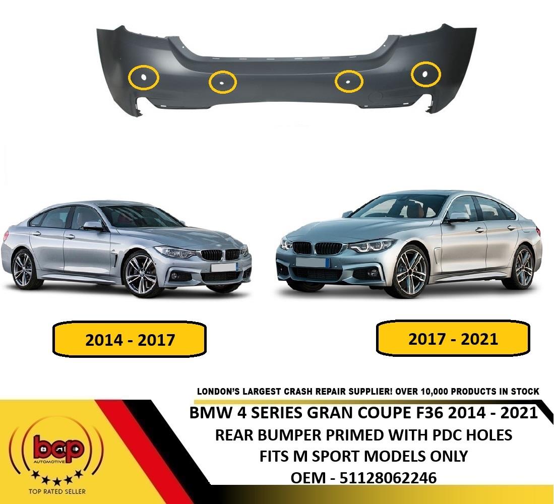 BMW 4 SERIES GRAN COUPE F36 2014–2021 REAR BUMPER PDC HOLES M-SPORT MODELS ONLY