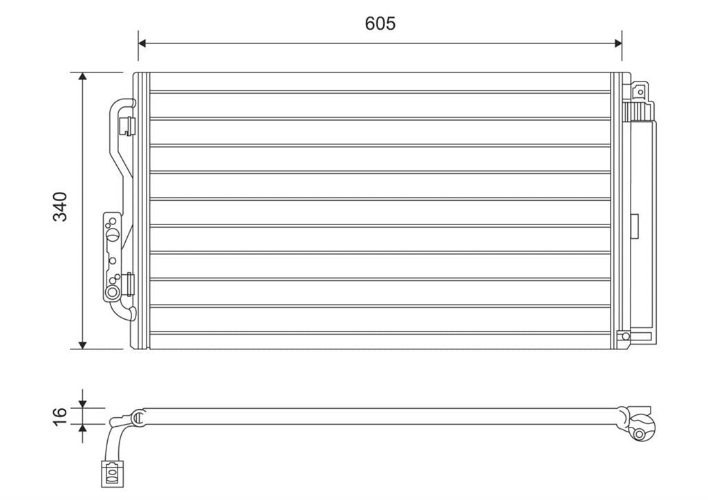BMW 1 2 3 4 SERIES F20 F21 F30 F36 F33 AIR CON CONDENSER 64509218121 64509288940