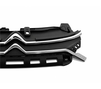 CITROEN C3 2020 - 2024 FRONT BUMPER UPPER GRILLE KIT WITH CHROME CHEVRONS BADGE