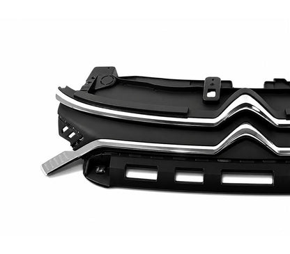 CITROEN C3 2020 - 2024 FRONT BUMPER UPPER GRILLE KIT WITH CHROME CHEVRONS BADGE