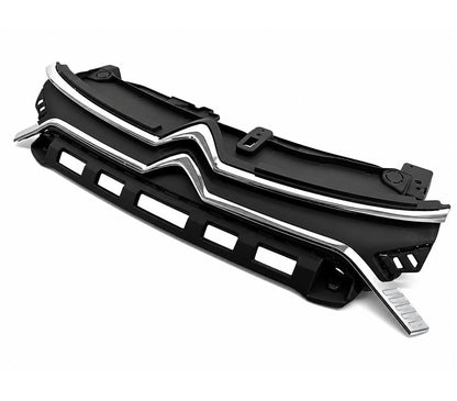 CITROEN C3 2020 - 2024 FRONT BUMPER UPPER GRILLE KIT WITH CHROME CHEVRONS BADGE